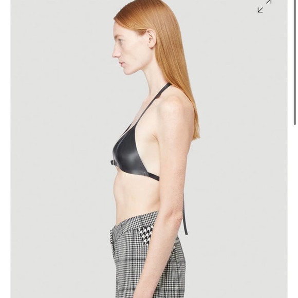 Saint Laurent Latex Triangle Bra - Picture 3 of 11